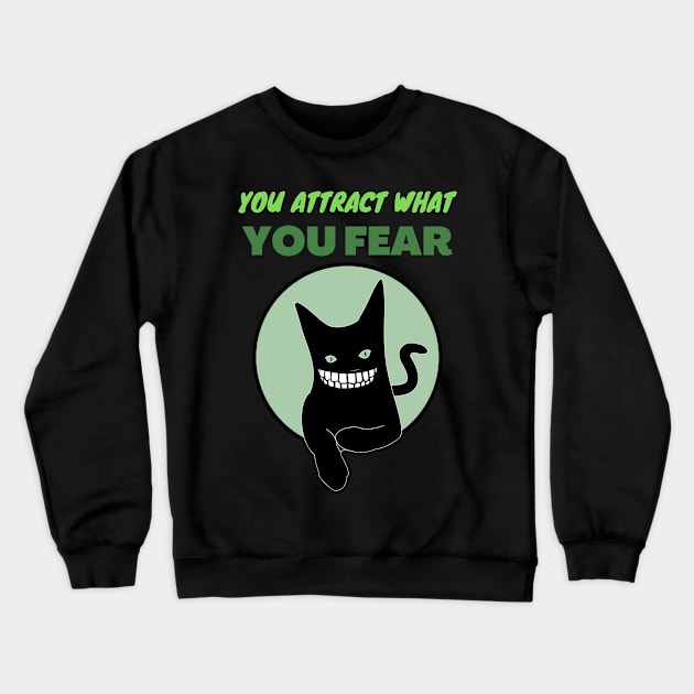 Strange Cat Tell Some Truth Crewneck Sweatshirt by Wehavefun